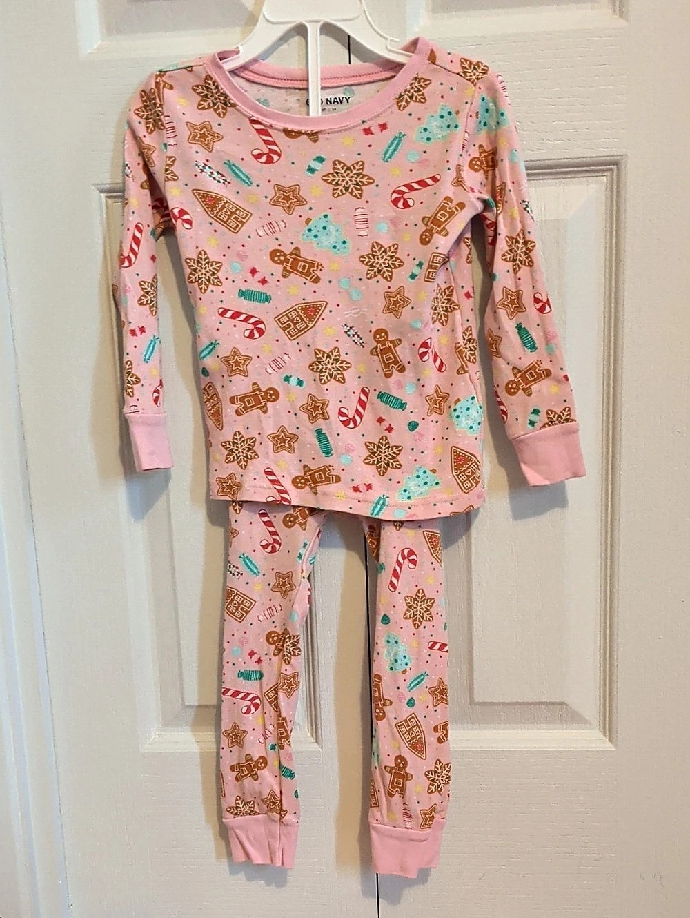 Christmas Old Navy Printed Snug-Fit Pajama Set for Toddler 3T